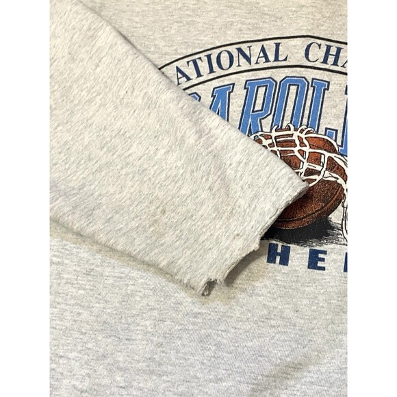 Vtg 1993 UNC Tar Heels Sweatshirt Championship Made In USA Sz Large Basketball - Picture 11 of 15